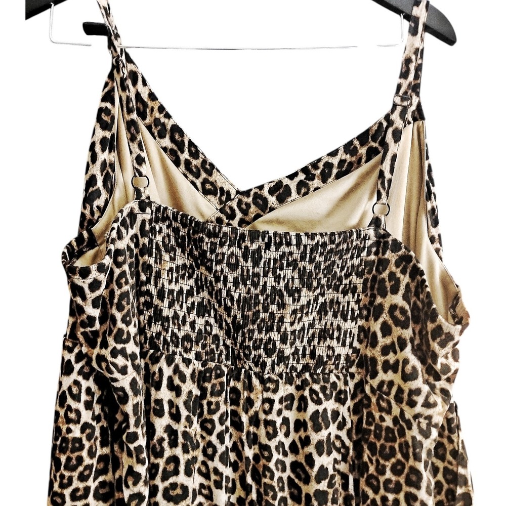 Torrid Plus Size Leopard Print Cami Dress Size 4X - Picture 4 of 5
